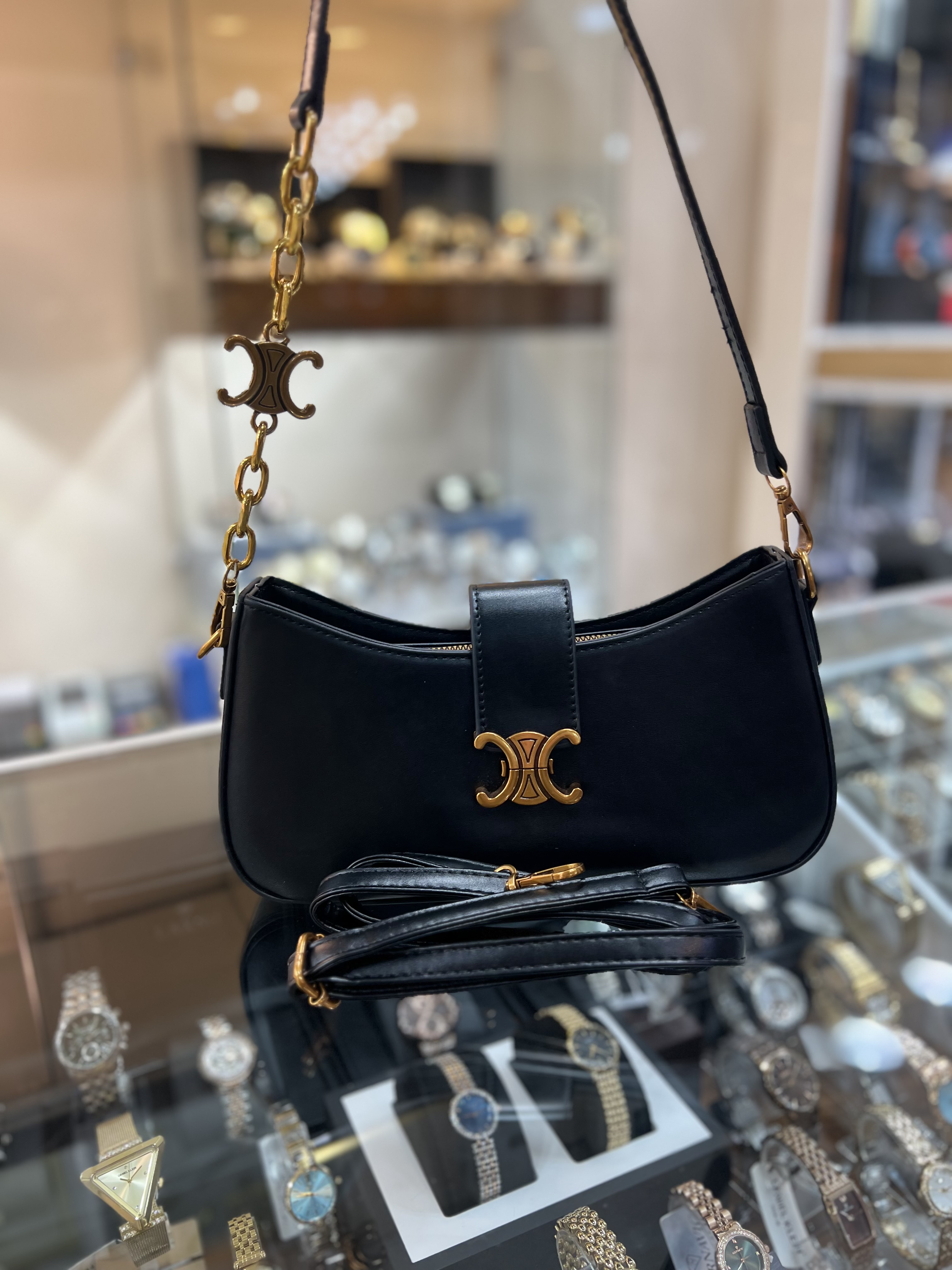 کیف چرم مشکی